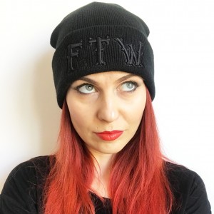 Dragstrip Kustom Black on Black FTW Beanie Hat